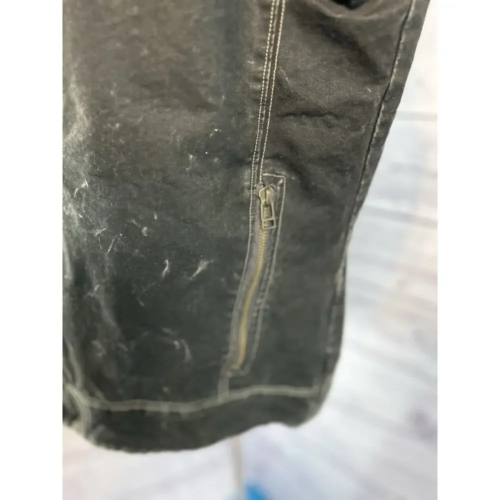 Kuhl Burr Vest Mens Medium Patina Dye Canvas Rugged Workwear Outdoor Zip Pockets - Picture 4 of 8